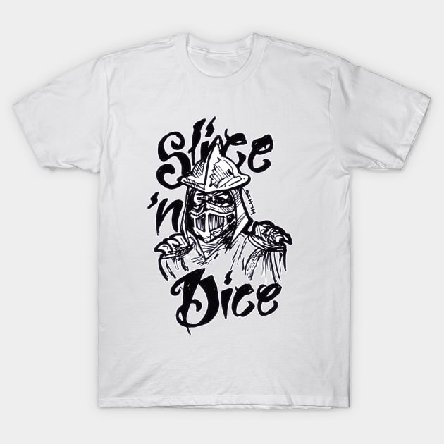 TMNT Shredder Slice 'n Dice Tee T-Shirt by sketchnkustom